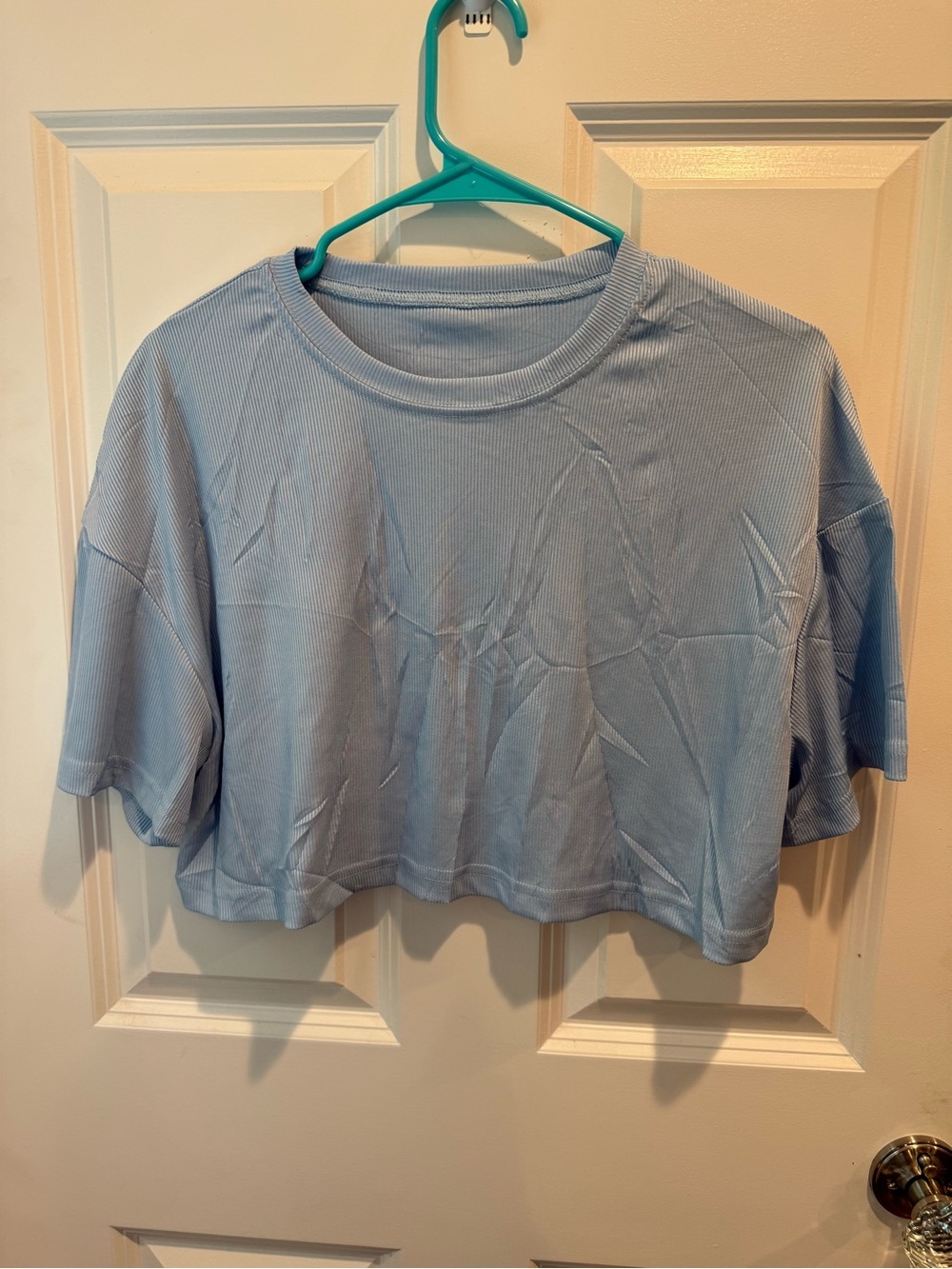 Women’s Blue Crop Top, Size Medium, Great Condition!